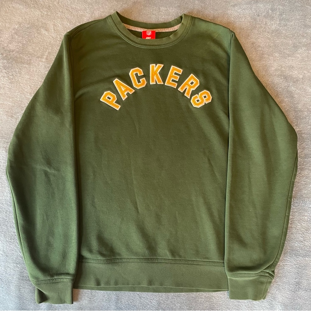 Green Bay Packers Embroidered Crewneck - Large